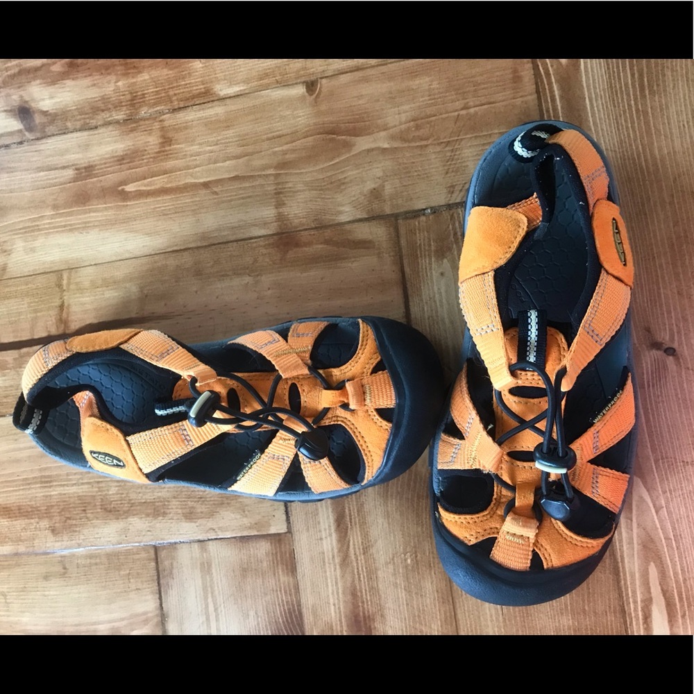 Orange KEEN sandals